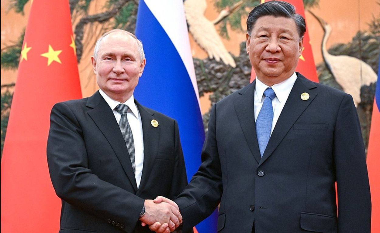 Лідери РФ та Китаю Володимир Путін та Сі Цзінпін. Фото: росЗМІ