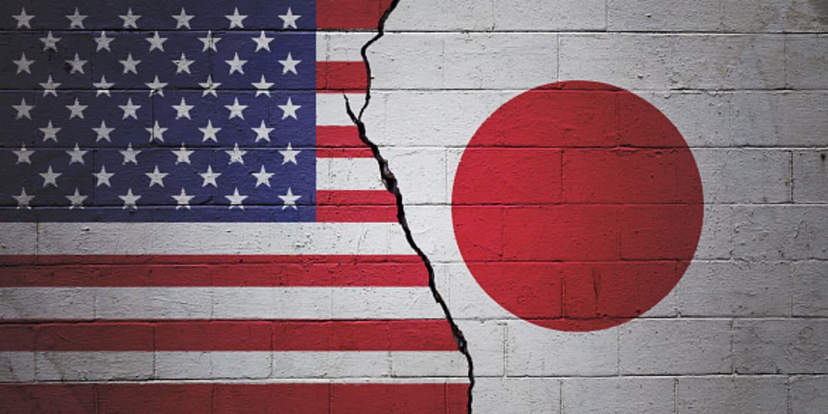 Прапори США та Японії. Ілюстративне фото: iStock